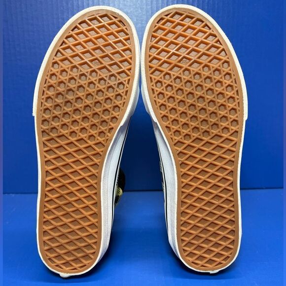 Vans Sk8 Hi Reissue Buffalo Mix Plaid Yellow Peach Sneakers M7/W8.5 - Picture 7 of 9